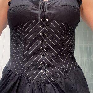 Elegant Black Corset Dress